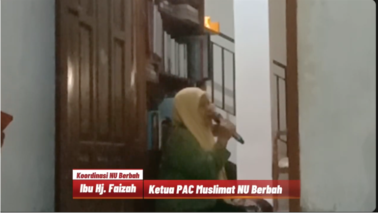 Ibu Hj. Faizah dalam Koordinasi NU Berbah