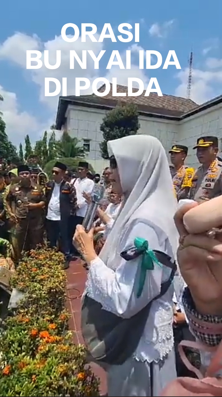 Orasi Bu Nyai Ida Yang Menyentuh Hati di Polda DIY Menolak Miras