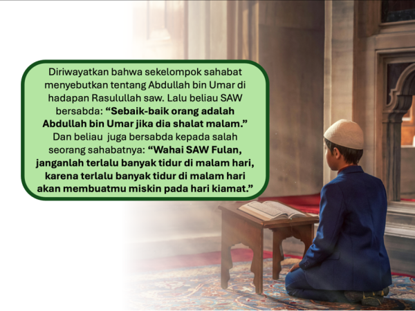 10. Wahai Anakku! Banyak Tidur adalah Tanda Kebangkrutan