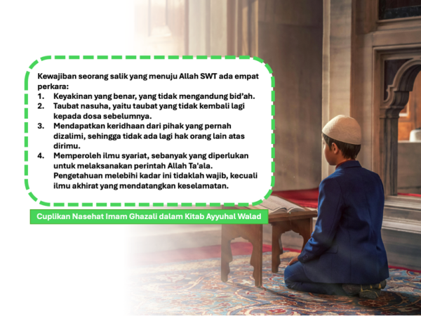 15. Wahai Anakku! Kewajiban Salik yang Berjalan Menuju Allah SWT Ada Empat Hal
