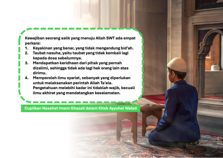 15. Wahai Anakku! Kewajiban Salik yang Berjalan Menuju Allah SWT Ada Empat Hal