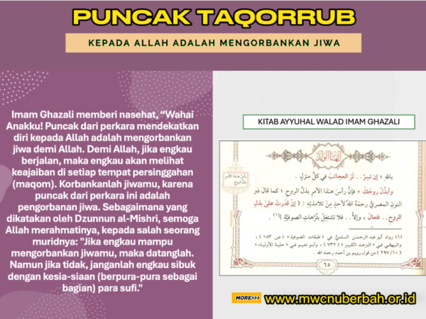 23. Wahai Anakku! Puncak dari Perkara Mendekatkan Diri Kepada Allah adalah Mengorbankan Jiwa Demi Allah