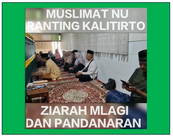 Muslimat NU Ranting Kalitirto Berbah Ziarah Masyayikh Mlangi dan Pandanaran