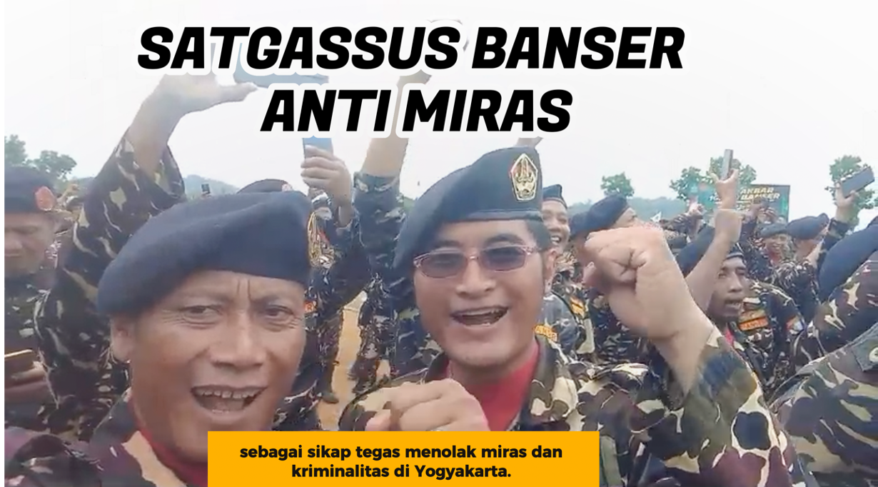 Satgassus Banser Anti Miras dan Kriminalitas Kawal Misi Generasi Emas 2045