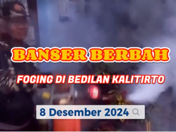 Banser Berbah Adakan Fogging di Bedilan, Kalitirto untuk Cegah Demam Berdarah
