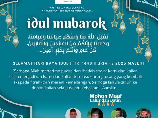 MWC NU Kapanewon Berbah: "Mohon Maaf Lahir dan Batin"