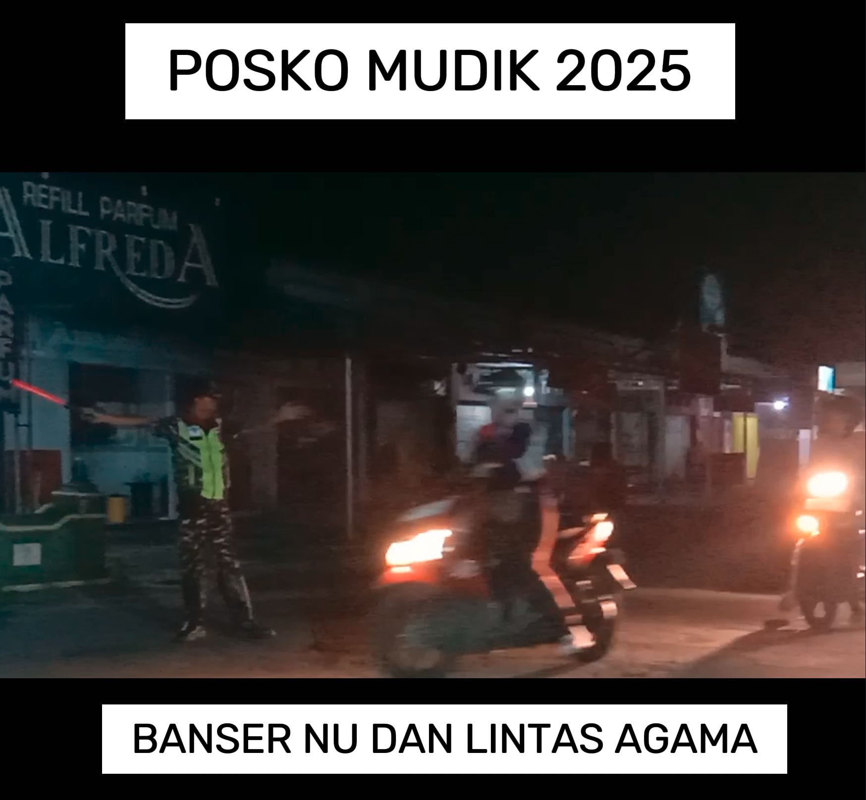 Posko Mudik Banser NU dan Lintas Agama Kapanewon Berbah