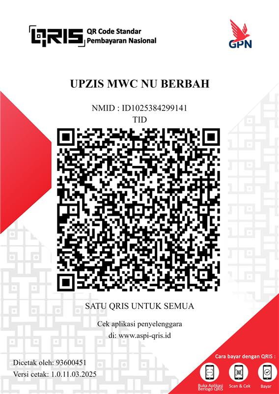 QRIS UPZIS NU Kapanewon Berbah