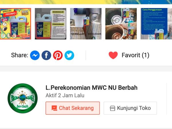 Toko Online Lembaga Perekonomian MWC NU Berbah