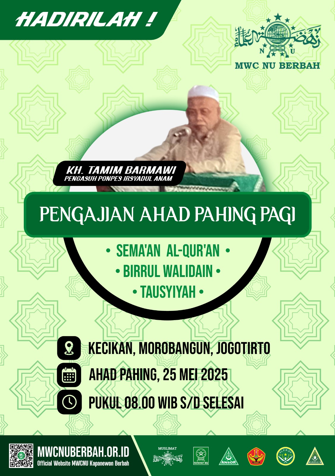Rutinan Ahad Pahing MWC NU Berbah