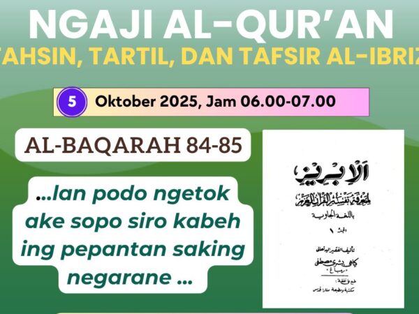 RUTINAN NGAJI AL-QUR’AN DI AHAD PAGI 5 OKTOBER 2025