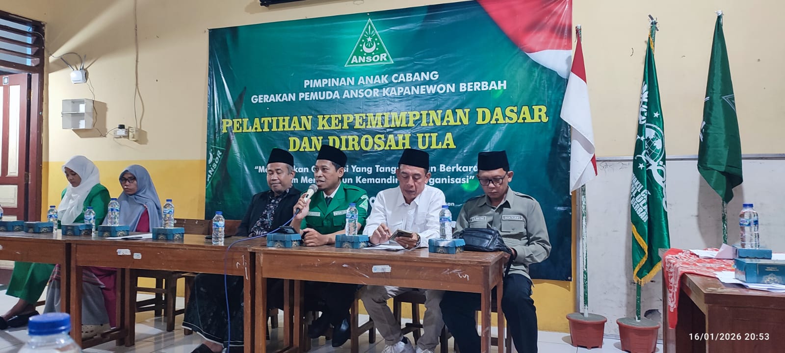 PAC GP Ansor Kapanewon Berbah Gelar Pelatihan Kepemimpinan Dasar (PKD) dan Dirosah Ula